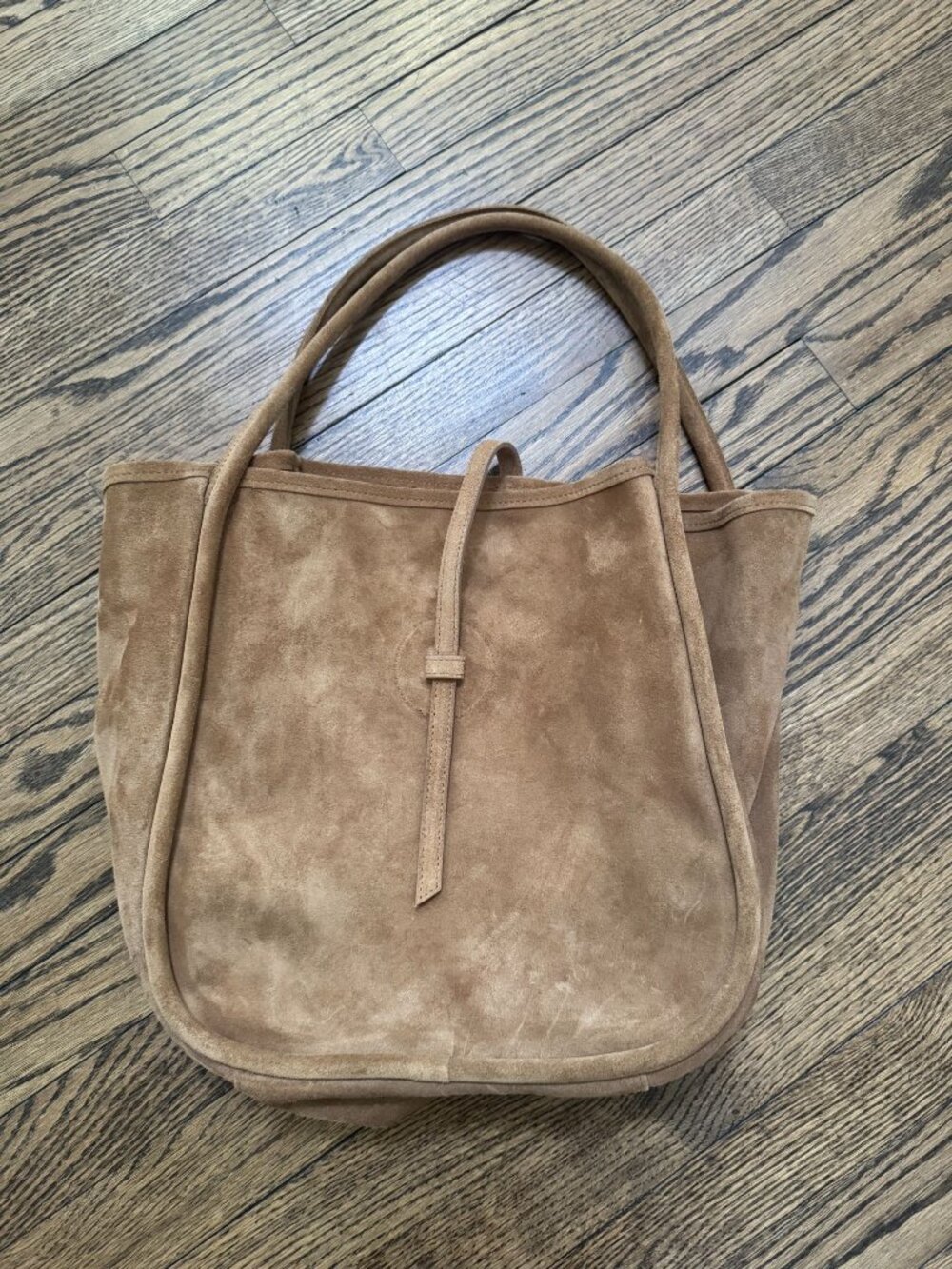 Oliveve OLIVEVE Ellis Hobo Tote Bag Pane Italian Leather Suede - Picture 9 of 9